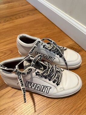 I want Choo white leather Jimmy Choo Miami sneakers